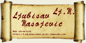 Ljubisav Mašojević vizit kartica